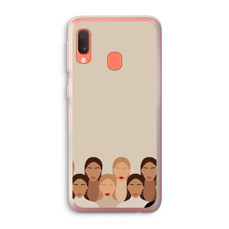 Girls girls girls: Samsung Galaxy A20e Transparant Hoesje