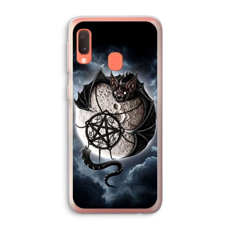 Volle maan: Samsung Galaxy A20e Transparant Hoesje