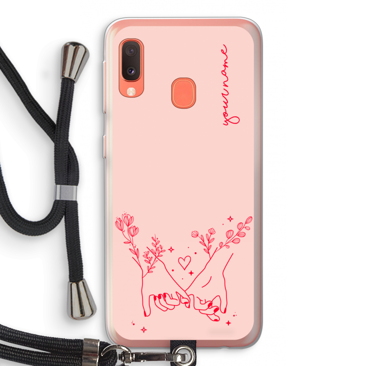 Best Friends: Samsung Galaxy A20e Transparant Hoesje met koord