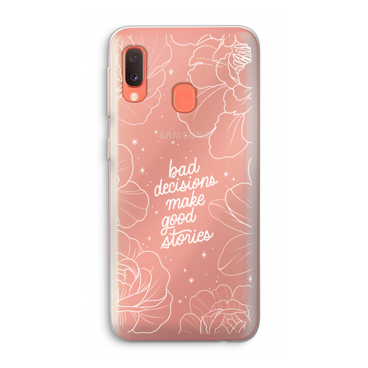 Good stories: Samsung Galaxy A20e Transparant Hoesje
