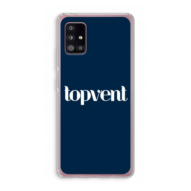 Topvent Navy: Samsung Galaxy A51 5G Transparant Hoesje