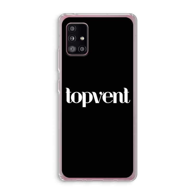 Topvent Zwart: Samsung Galaxy A51 5G Transparant Hoesje