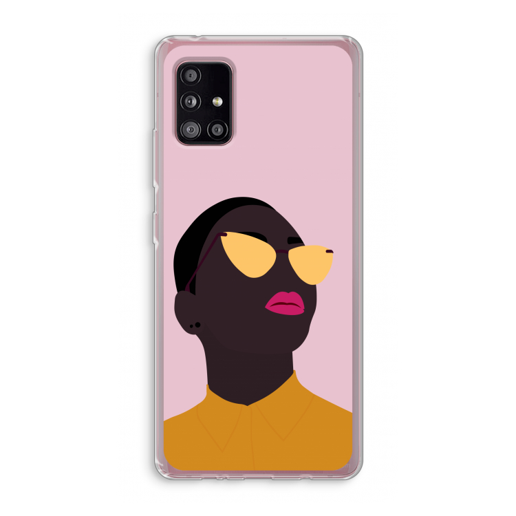 Yellow glasses: Samsung Galaxy A51 5G Transparant Hoesje