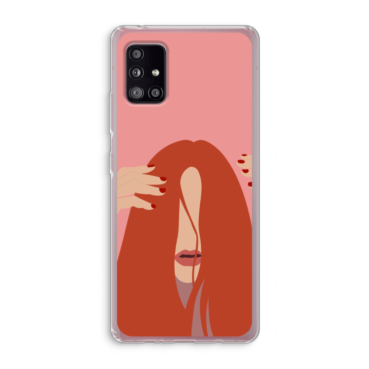 Woke up like this: Samsung Galaxy A51 5G Transparant Hoesje
