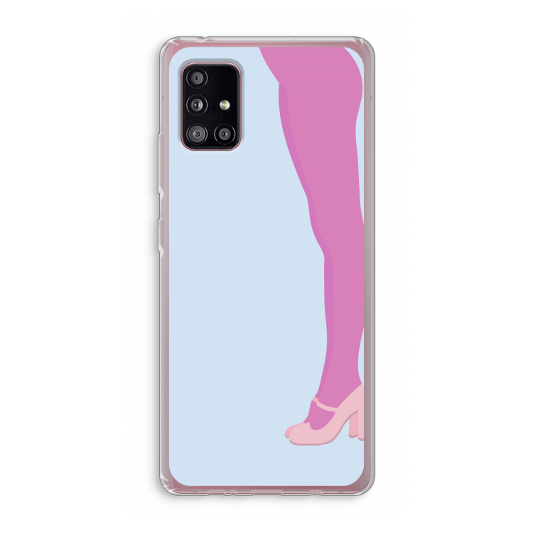 Pink panty: Samsung Galaxy A51 5G Transparant Hoesje