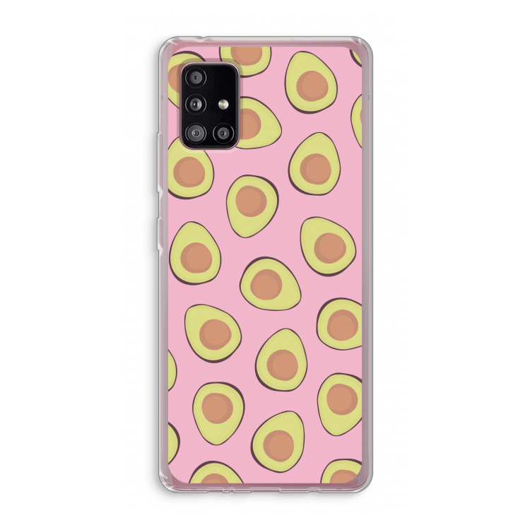 Dancing avocados: Samsung Galaxy A51 5G Transparant Hoesje