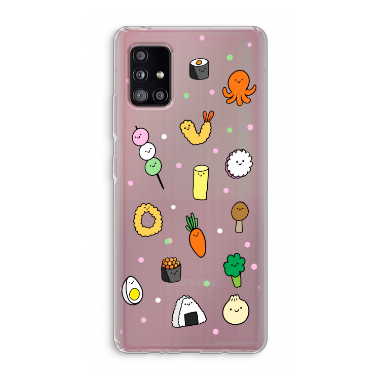 Happy bento friends: Samsung Galaxy A51 5G Transparant Hoesje