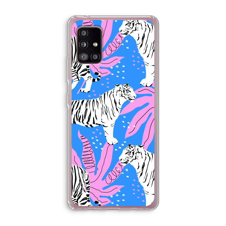 Tijger: Samsung Galaxy A51 5G Transparant Hoesje