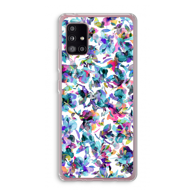 Hibiscus Flowers: Samsung Galaxy A51 5G Transparant Hoesje