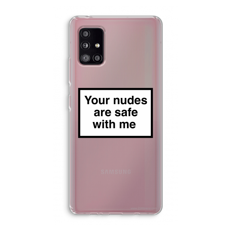 Safe with me: Samsung Galaxy A51 5G Transparant Hoesje