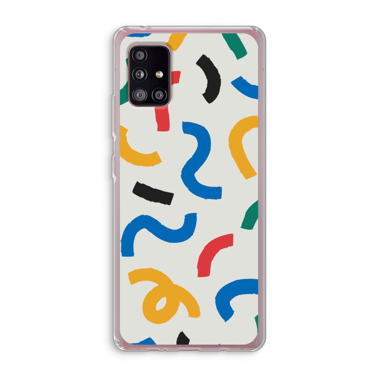 Illustratieve pop 2: Samsung Galaxy A51 5G Transparant Hoesje