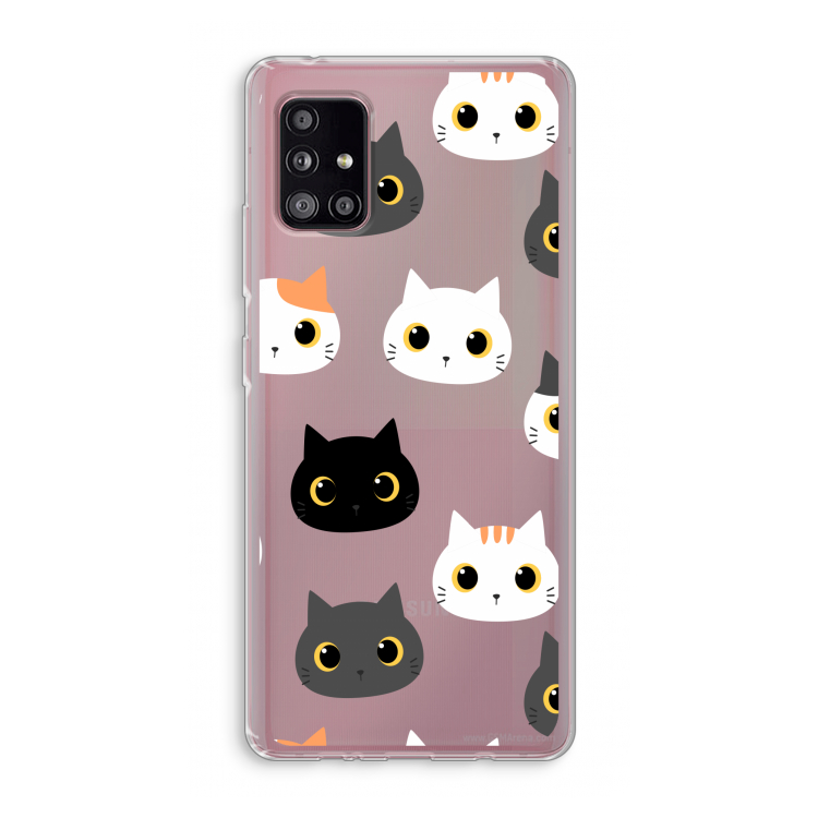 Katten: Samsung Galaxy A51 5G Transparant Hoesje