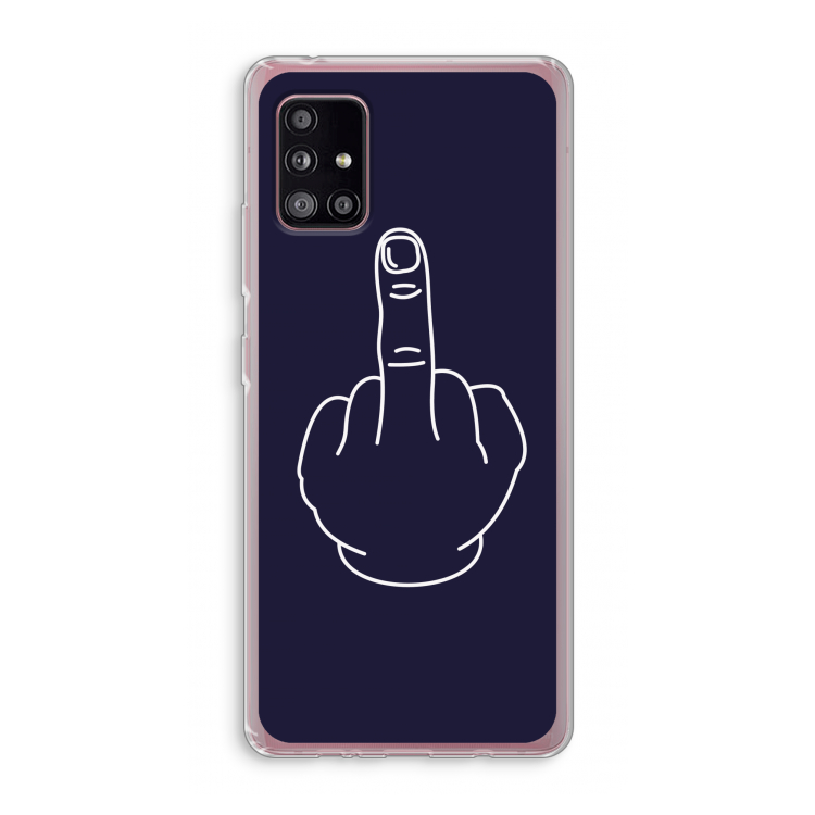 F**k U: Samsung Galaxy A51 5G Transparant Hoesje