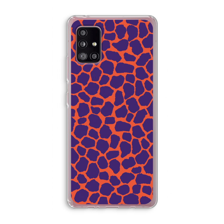 Purple Giraffe: Samsung Galaxy A51 5G Transparant Hoesje