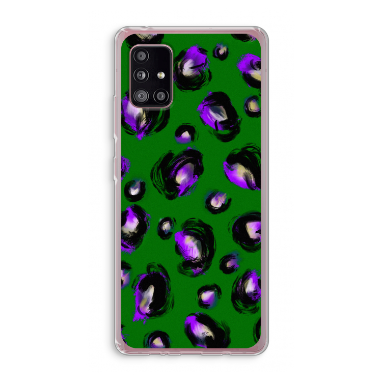 Green Cheetah: Samsung Galaxy A51 5G Transparant Hoesje