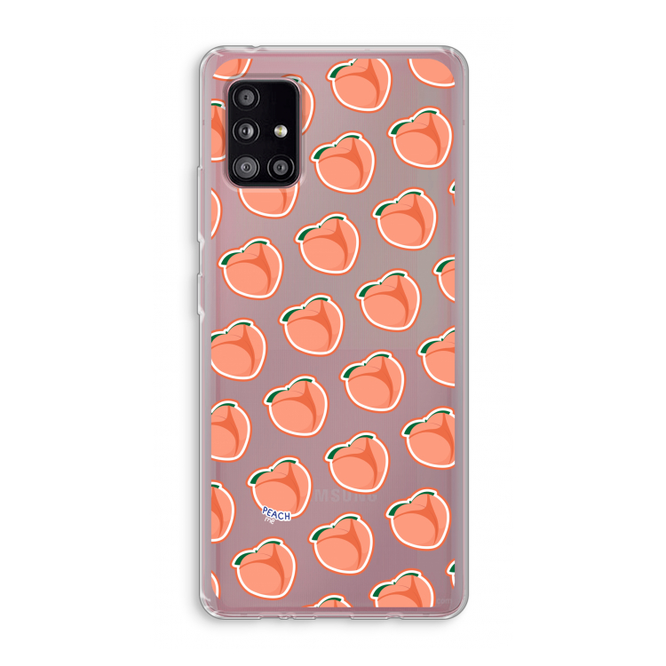 Just peachy: Samsung Galaxy A51 5G Transparant Hoesje