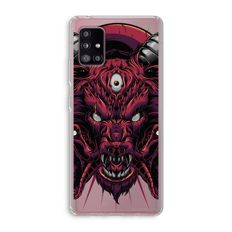 Hell Hound and Serpents: Samsung Galaxy A51 5G Transparant Hoesje