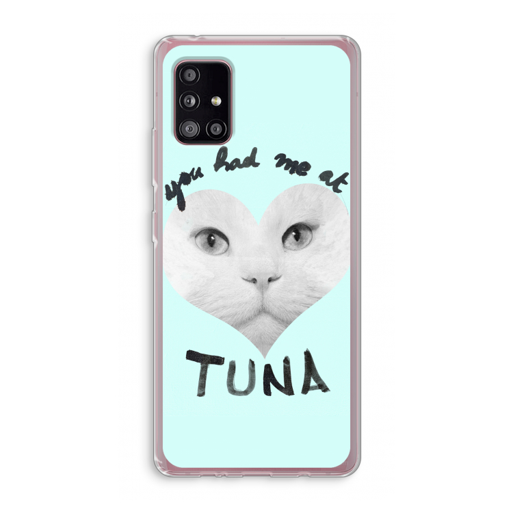 You had me at tuna: Samsung Galaxy A51 5G Transparant Hoesje