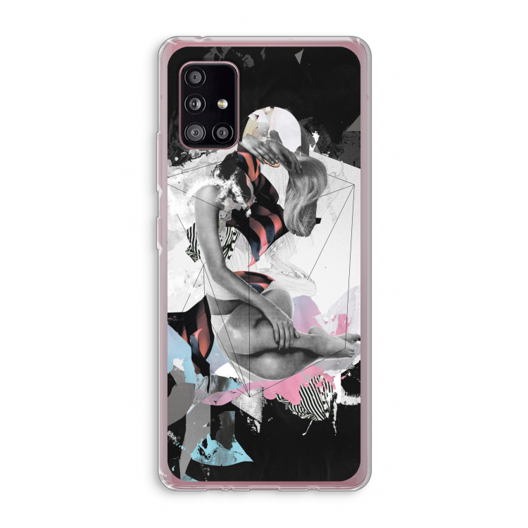 Camouflage de sommeil: Samsung Galaxy A51 5G Transparant Hoesje