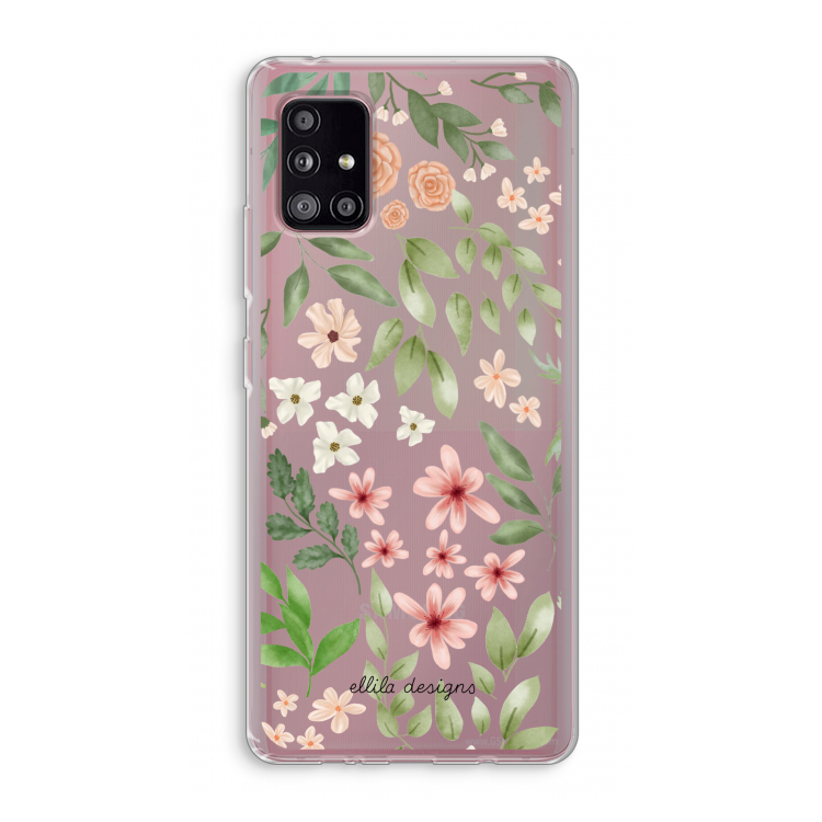 Botanical sweet flower heaven: Samsung Galaxy A51 5G Transparant Hoesje