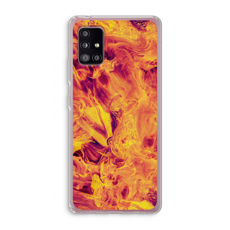 Eternal Fire: Samsung Galaxy A51 5G Transparant Hoesje