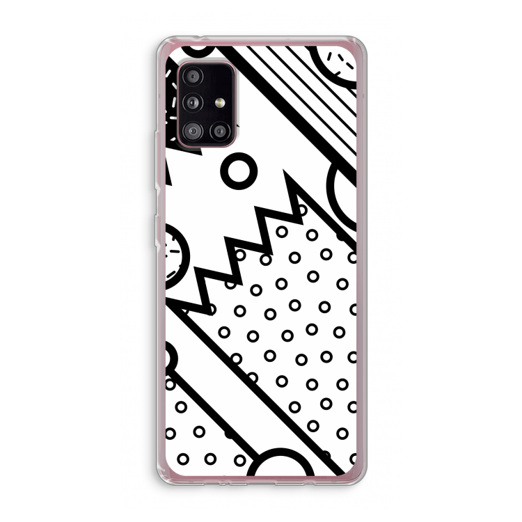 Pop Art #4: Samsung Galaxy A51 5G Transparant Hoesje
