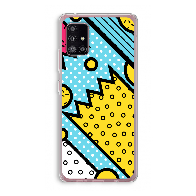 Pop Art #1: Samsung Galaxy A51 5G Transparant Hoesje