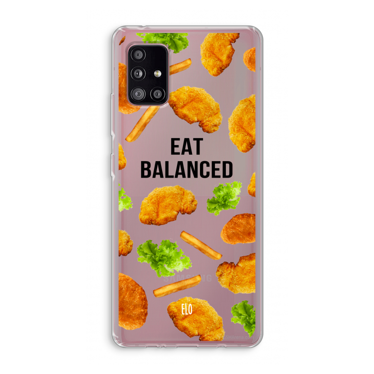 Eat Balanced: Samsung Galaxy A51 5G Transparant Hoesje