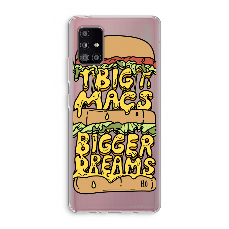 Big Macs Bigger Dreams: Samsung Galaxy A51 5G Transparant Hoesje