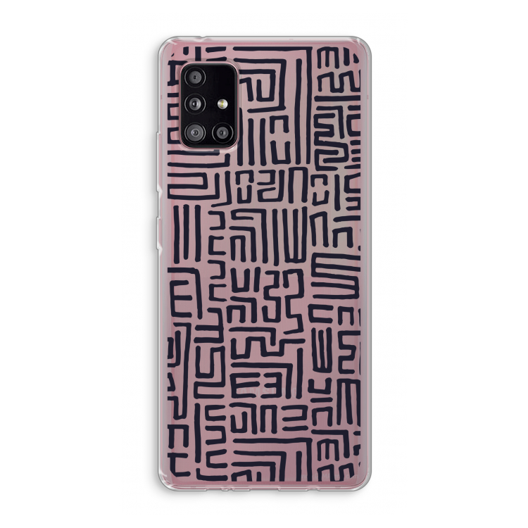 Moroccan Print: Samsung Galaxy A51 5G Transparant Hoesje
