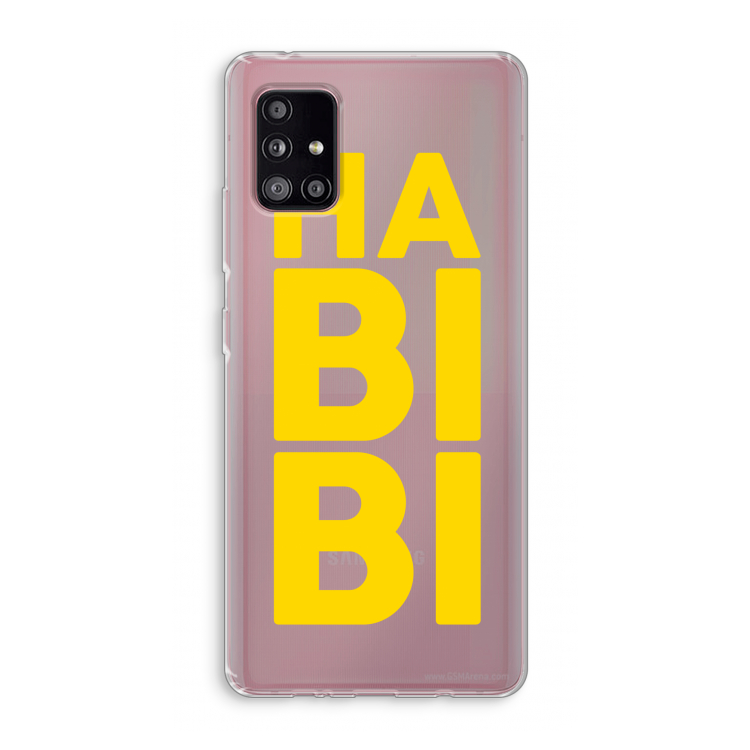 Habibi Majorelle : Samsung Galaxy A51 5G Transparant Hoesje