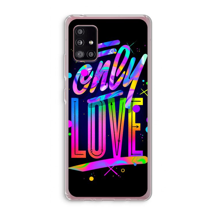 Only Love: Samsung Galaxy A51 5G Transparant Hoesje