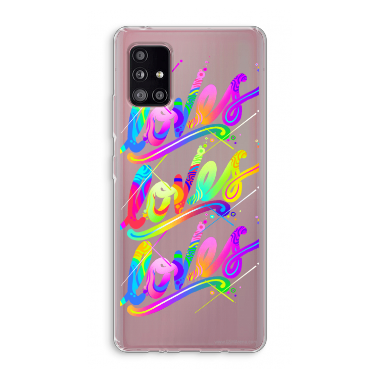 Loves: Samsung Galaxy A51 5G Transparant Hoesje