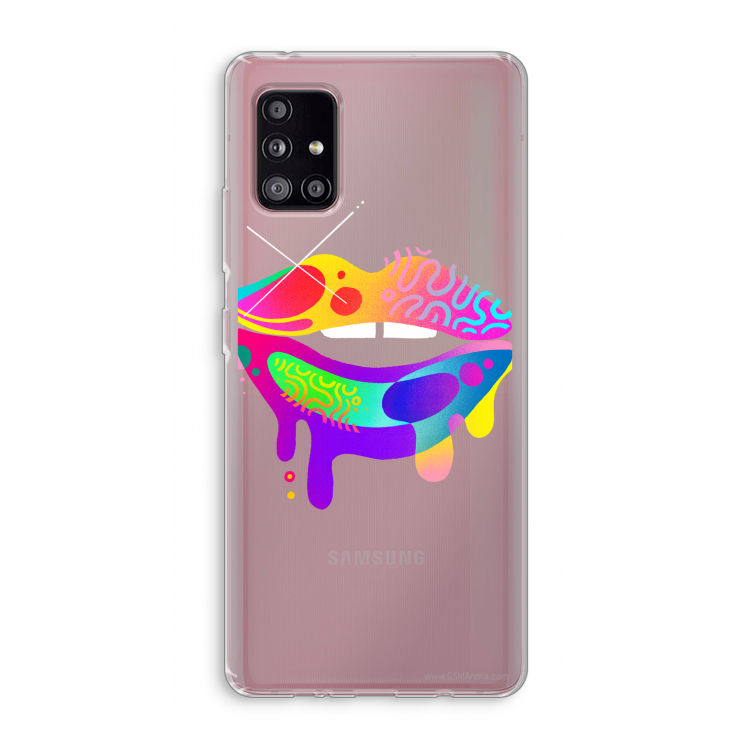 Lip Palette: Samsung Galaxy A51 5G Transparant Hoesje
