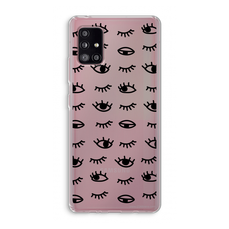 Eye pattern #2: Samsung Galaxy A51 5G Transparant Hoesje