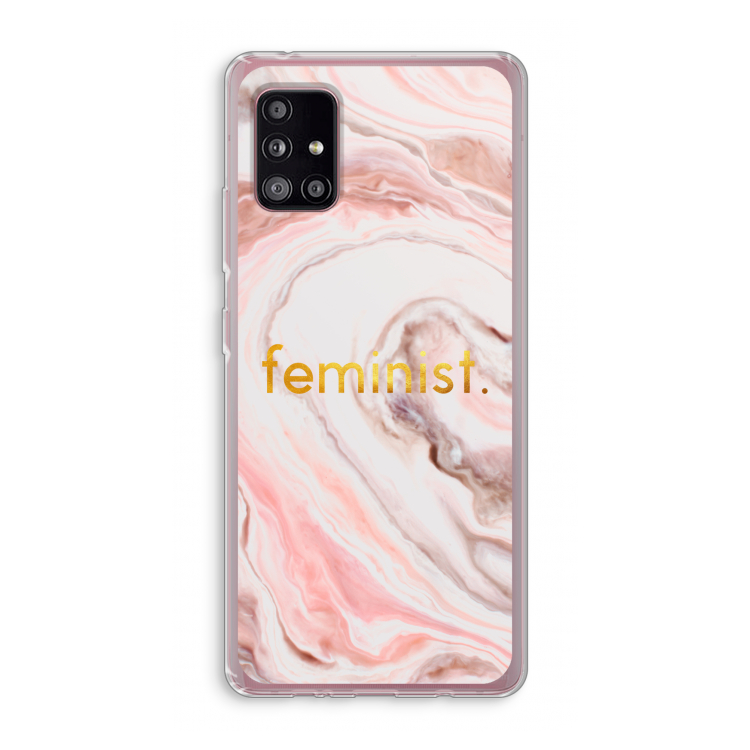 Feminist: Samsung Galaxy A51 5G Transparant Hoesje