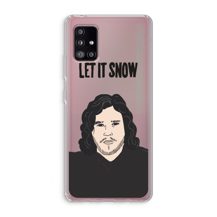 Let It Snow: Samsung Galaxy A51 5G Transparant Hoesje