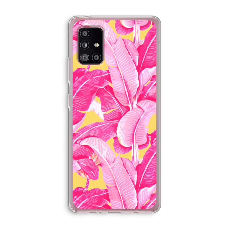 Pink Banana: Samsung Galaxy A51 5G Transparant Hoesje
