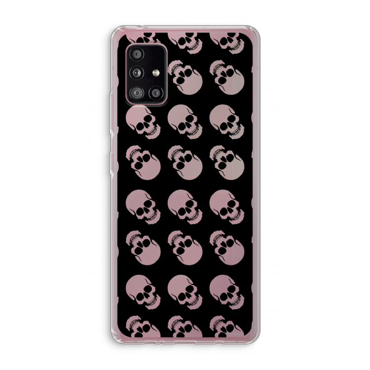 Musketon Skulls: Samsung Galaxy A51 5G Transparant Hoesje