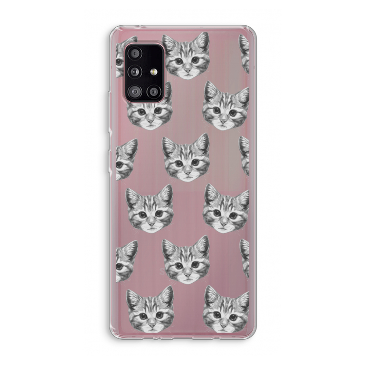 Kitten: Samsung Galaxy A51 5G Transparant Hoesje