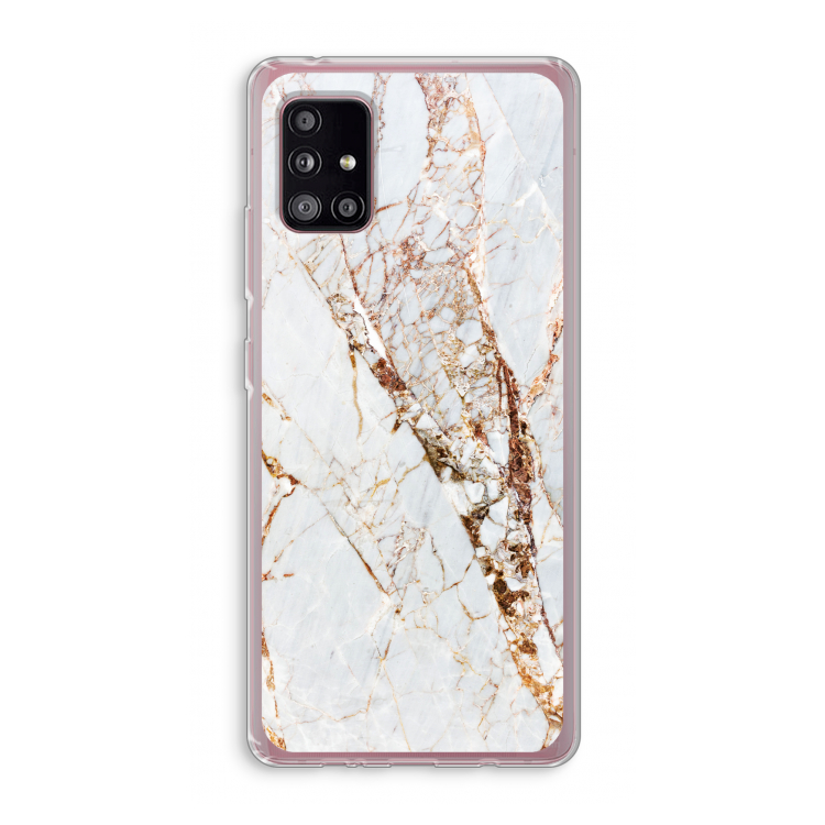 Goud marmer: Samsung Galaxy A51 5G Transparant Hoesje
