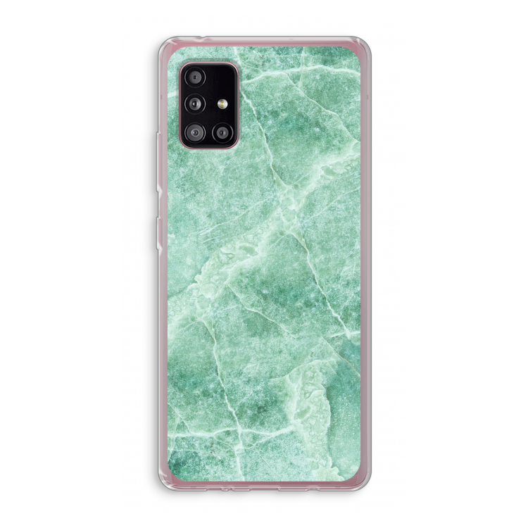 Groen marmer: Samsung Galaxy A51 5G Transparant Hoesje