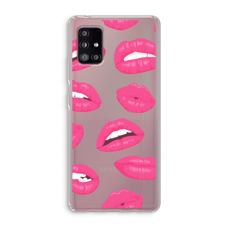 Bite my lip: Samsung Galaxy A51 5G Transparant Hoesje
