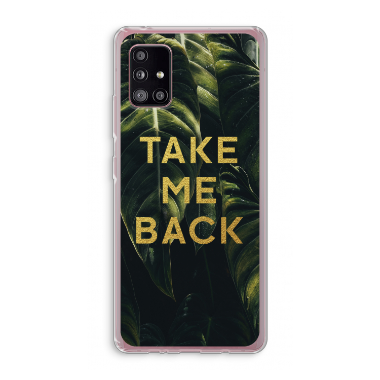 Take me back: Samsung Galaxy A51 5G Transparant Hoesje