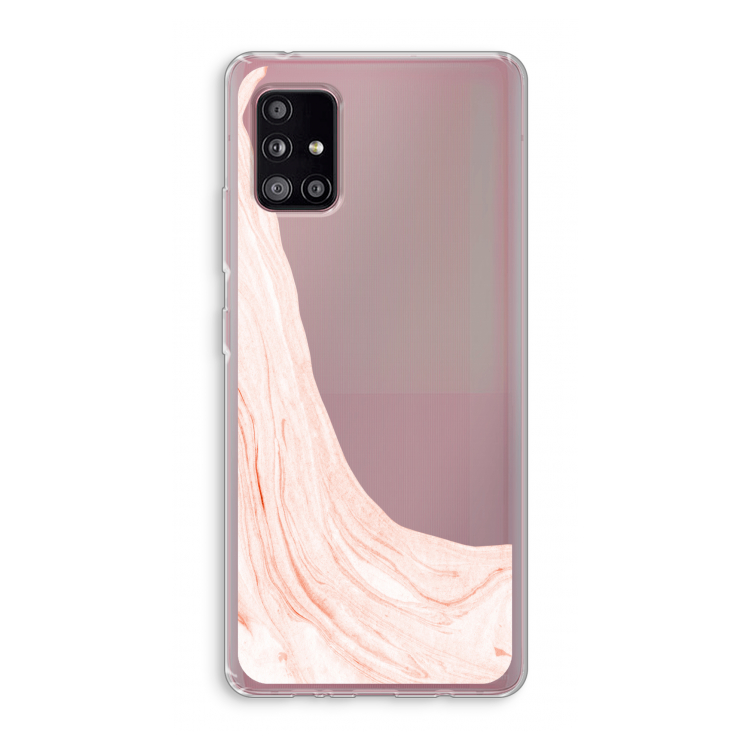 Peach bath: Samsung Galaxy A51 5G Transparant Hoesje
