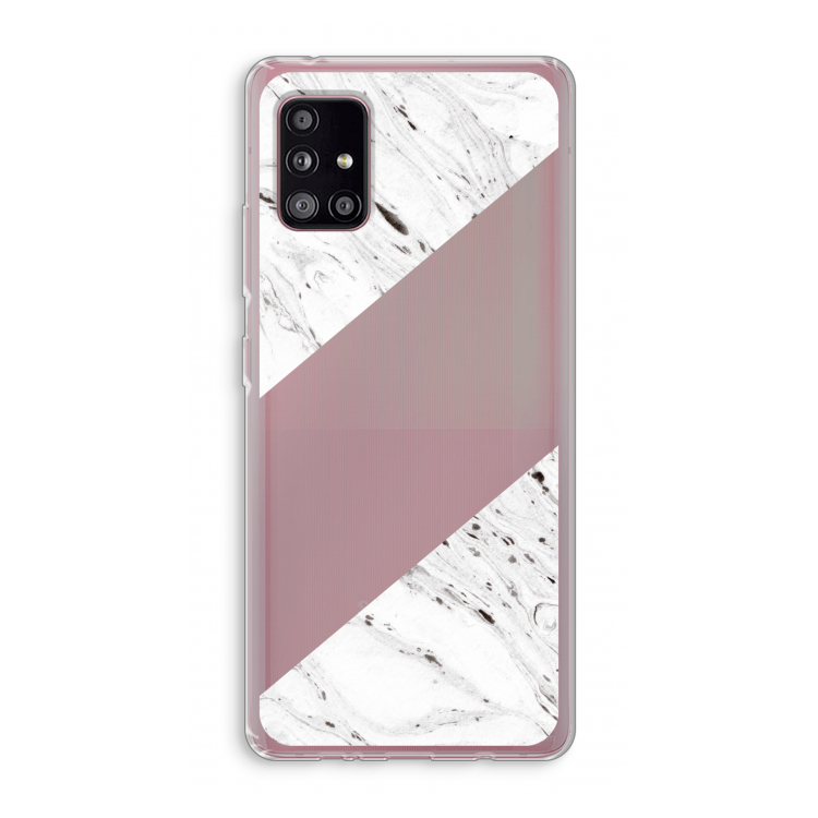 Biggest stripe: Samsung Galaxy A51 5G Transparant Hoesje