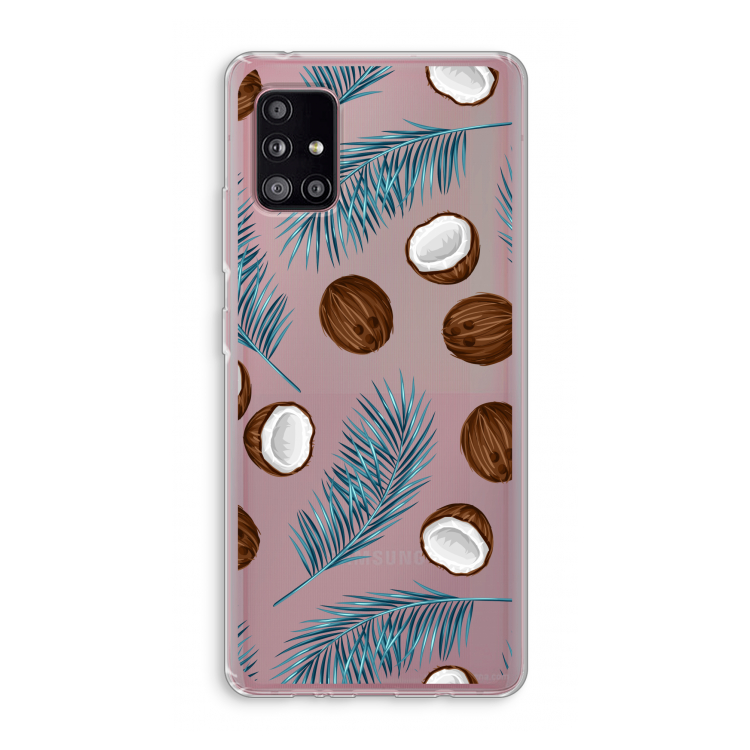Kokosnoot roze: Samsung Galaxy A51 5G Transparant Hoesje