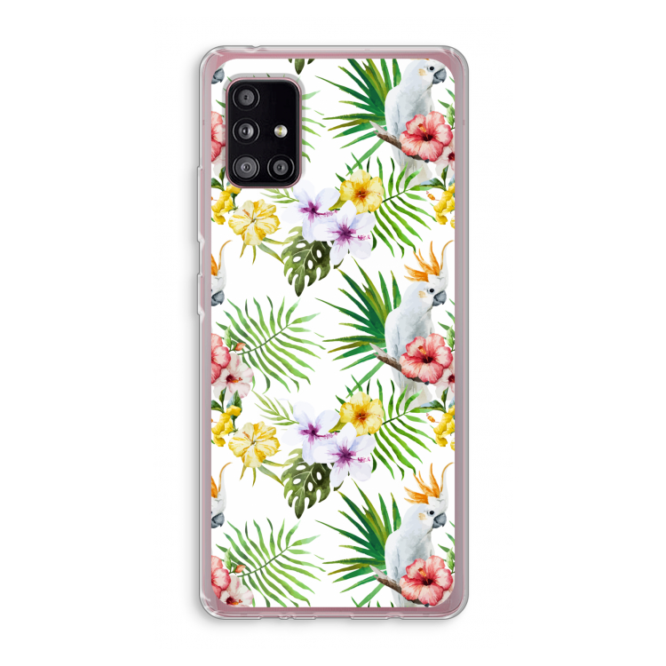 Gele kuif: Samsung Galaxy A51 5G Transparant Hoesje