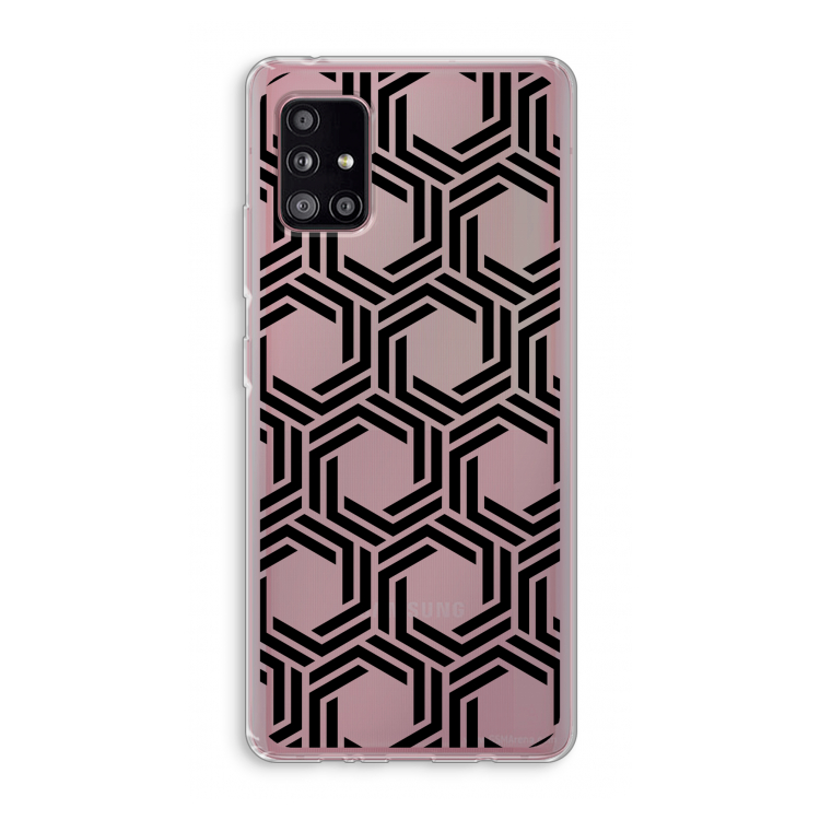 Geometrisch patroon: Samsung Galaxy A51 5G Transparant Hoesje