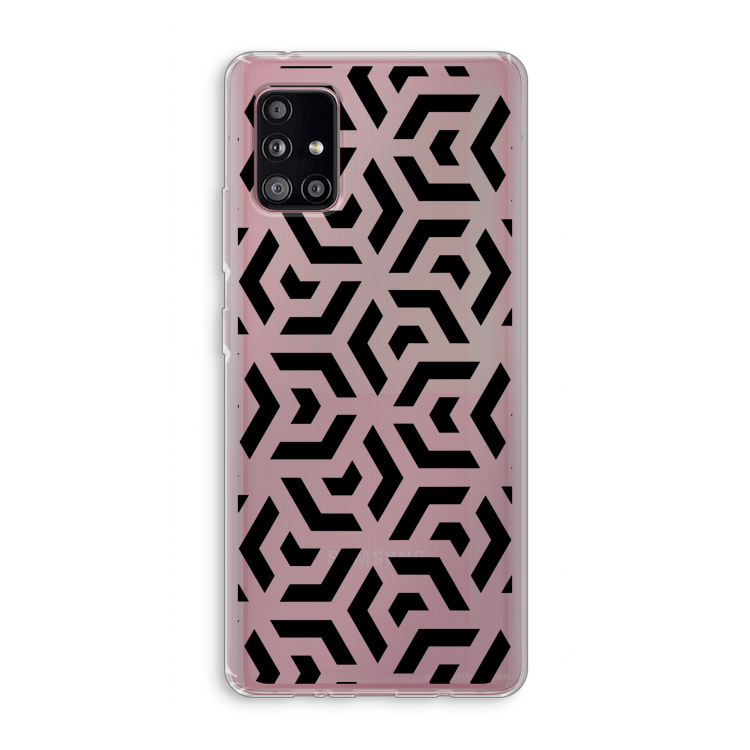 Crazy pattern: Samsung Galaxy A51 5G Transparant Hoesje